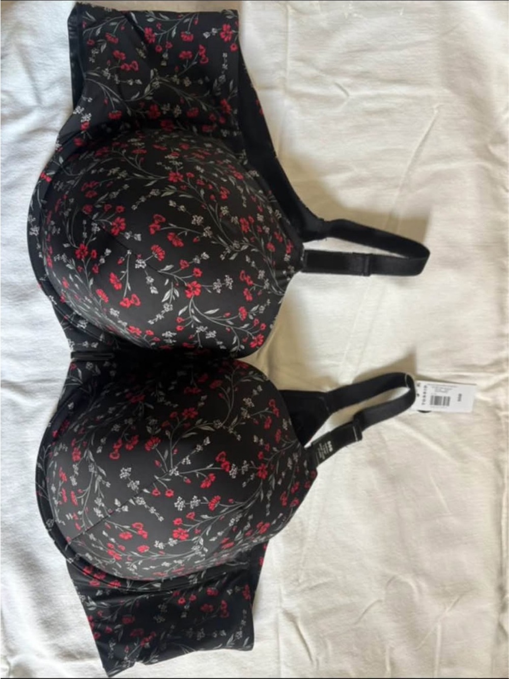Torrid Black & Red Floral Bra | Plus Size | NWT